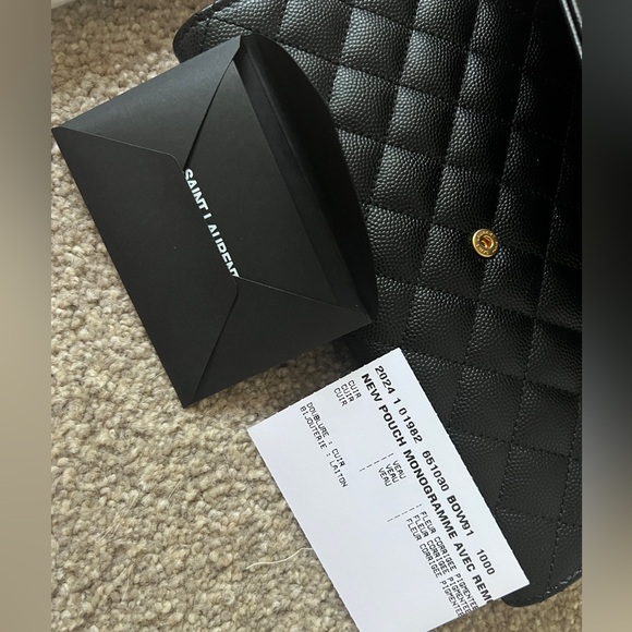 YSL Matelasse wristlet clutch - Picture 10 of 13